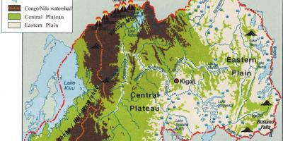 Ģeogrāfiskās kartes Ruandas
